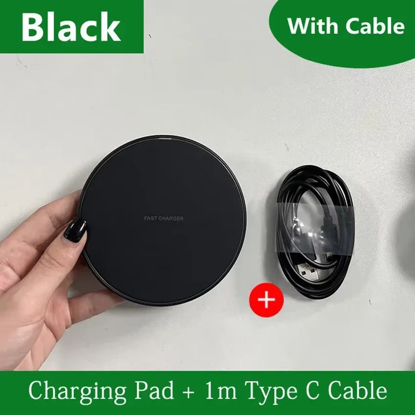 Wireless Charger Mobile Phone Chargers Pad Stand for Iphone 16 15 14 13 12 11 Pro Max Samsung Xiaomi Fast Charging Dock Station