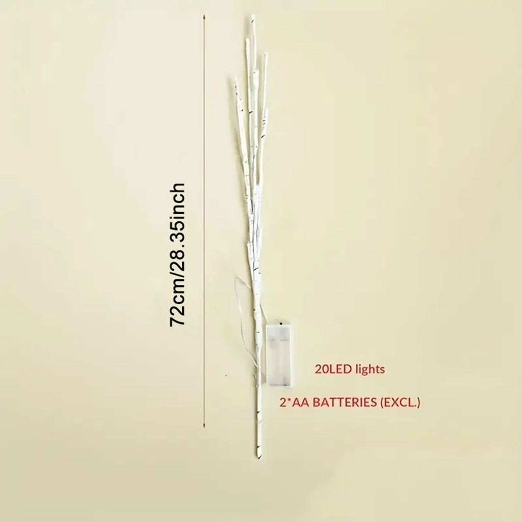 1 PC White Birch Branch Light LED Festive Lights Battery Operated for Christmas Party Wedding Decoration Twig Outdoor Lights