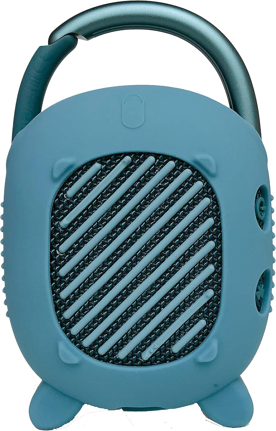 Silicone Cover Case for JBL Clip 4 Portable Bluetooth Speaker, Protective Carrying Case for JBL Clip 4 Portable Bluetooth Speaker Stand up Holder (Blue)