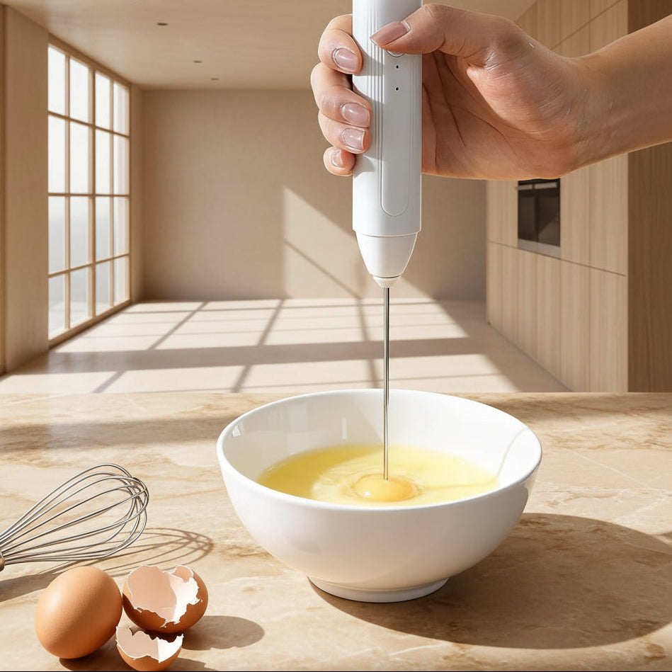 Electric Coffee Milk Frother Handheld Egg Beater Foamer Coffee Maker Electric Blender Mixer Mini Portable Blender Kitchen Tool
