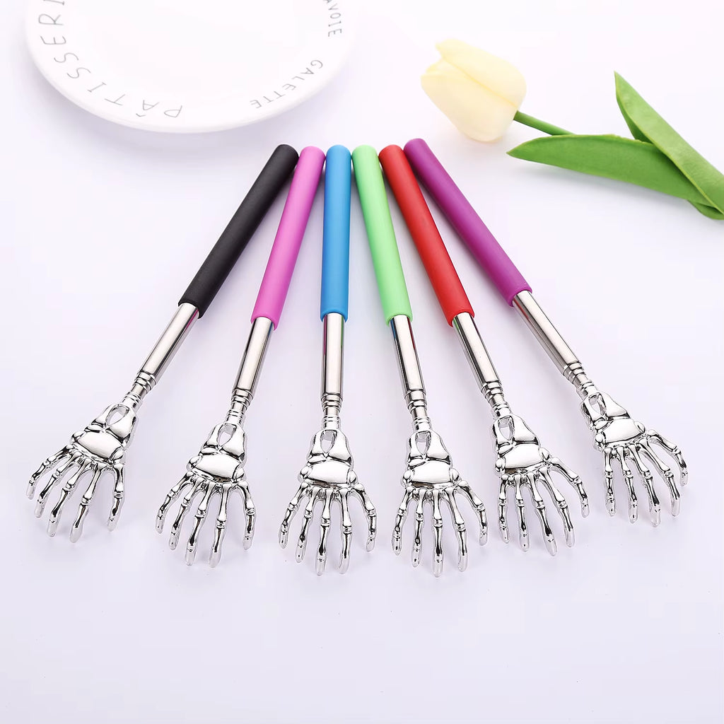 Portable Telescopic Back Scratcher Stainless Steel, Extendable 8.3-22.8" with Comfort Grip Handle Happy Health Products