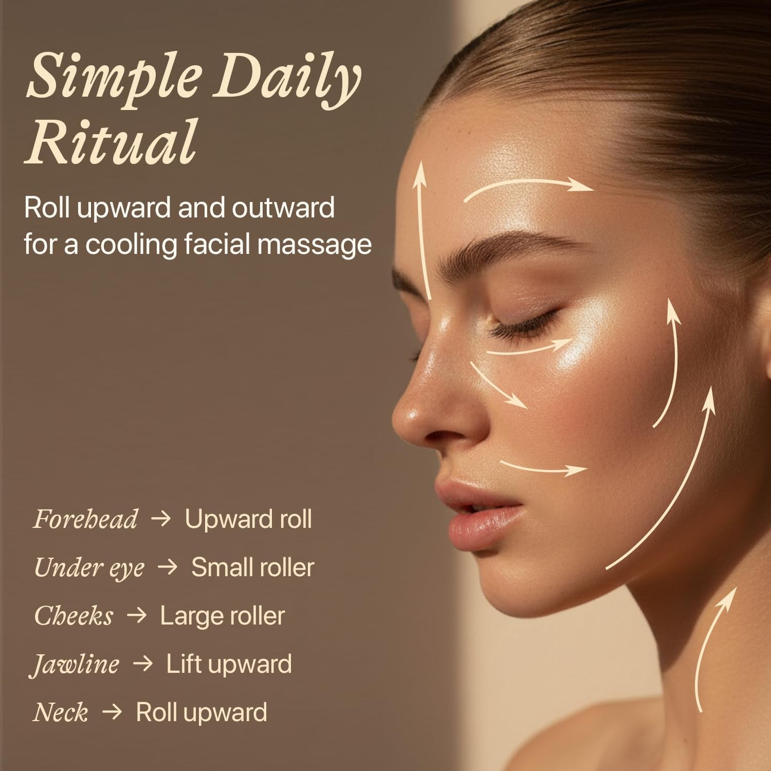 Rose Quartz Face Roller - Relaxation Gifts for Women, Stocking Stuffers for Teenage Girls & Her, Massager Skin Care Tools for Fine Lines and Wrinkles, Beauty Gift Ideas, Self Care Facial Tool