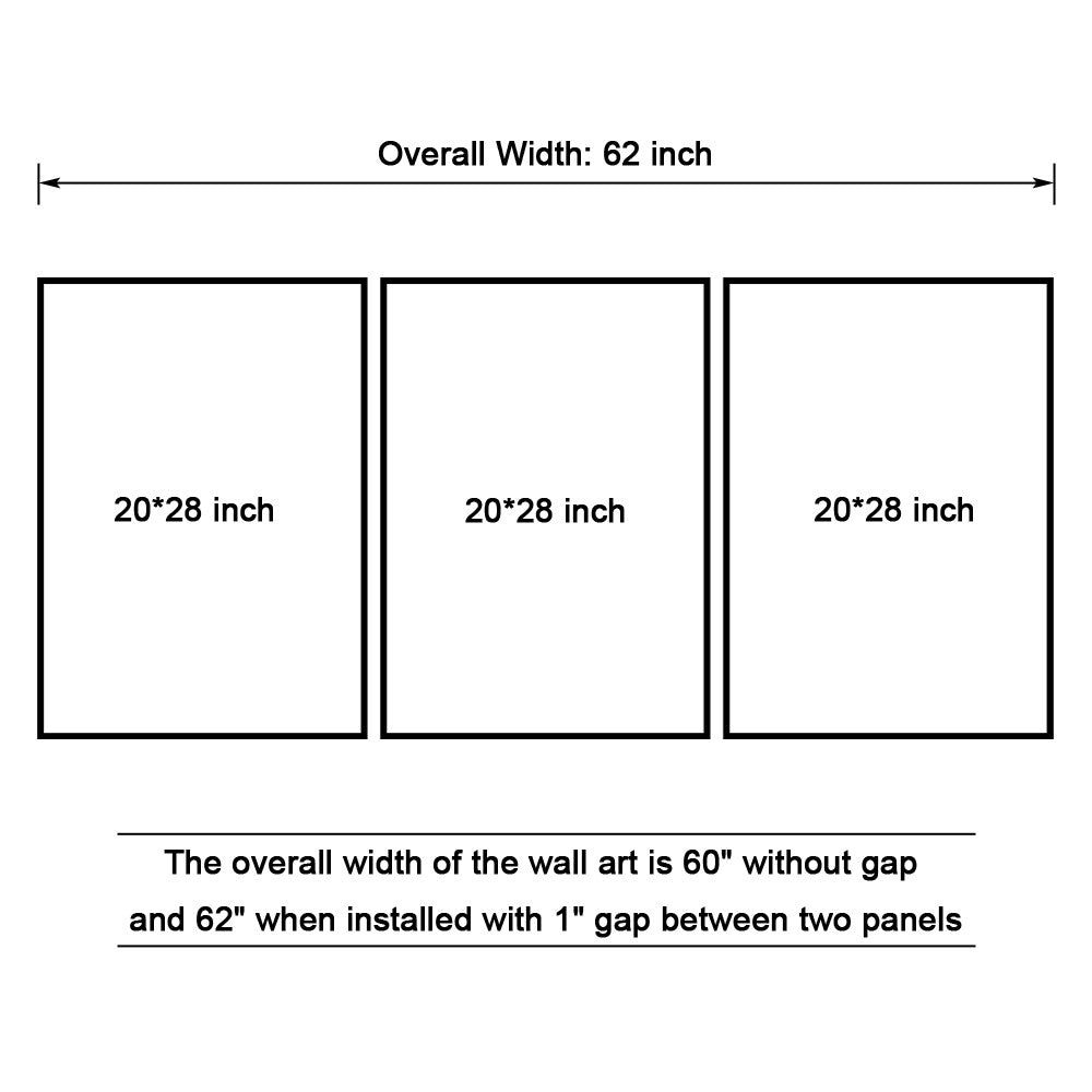 Canvas Prints Wall Art Painting Photo Pictures Home Office Decor Abstract Trees