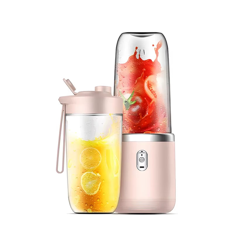 Portable Juicer Blender 400Ml Electric Fruit Juicer USB Charging Lemon Orange Fruit Juicing Cup Smoothie Blender Machine