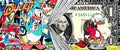 Donald Duck Graffiti Art Paintings on the Wall Art Posters and Prints Dollar Money Street Art Pictures Home Wall Decor