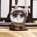 3D Cross Crystal Ball Paperweight Full Sphere Glass Fengshui with Woonden Base Praying Religious Gifts for Women Christian Home Decorations (60Mm)