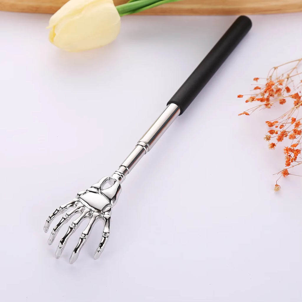 Portable Telescopic Back Scratcher Stainless Steel, Extendable 8.3-22.8" with Comfort Grip Handle Happy Health Products